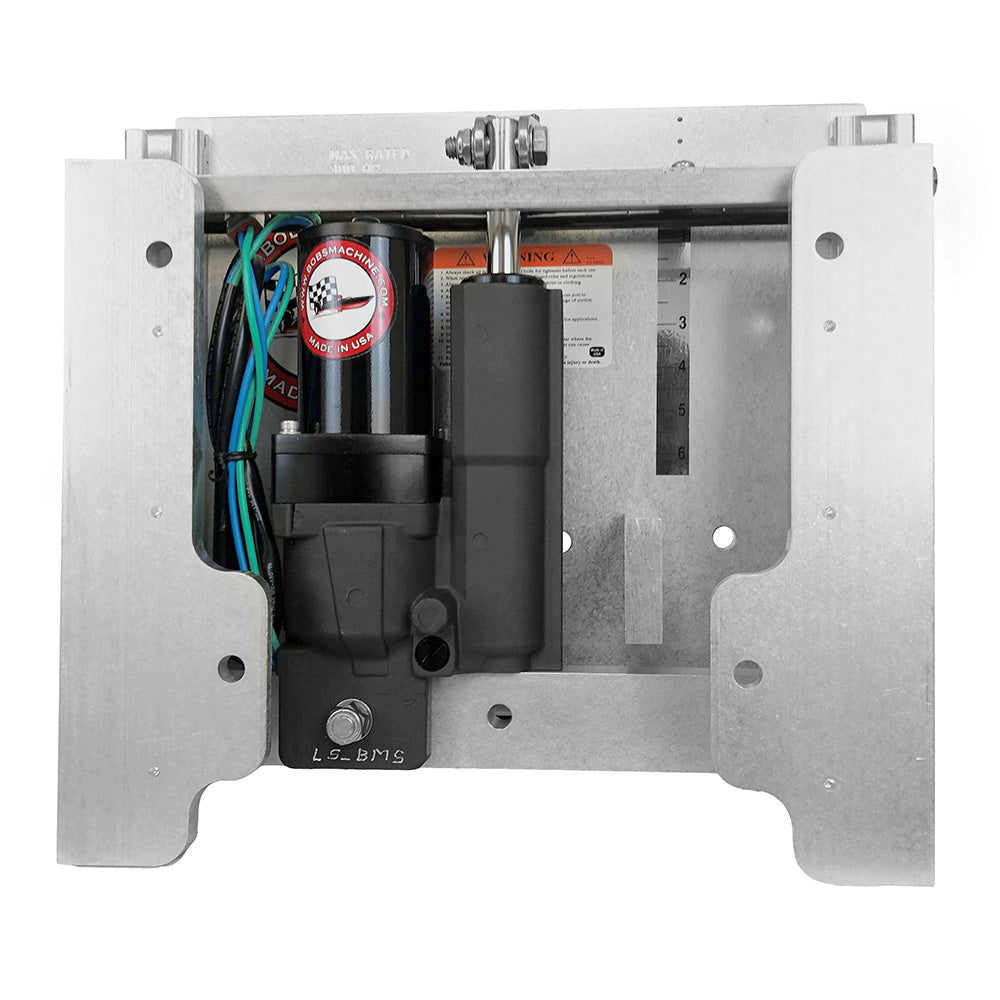 Bob's Machine 6" Setback Action Series Hydraulic Jack Plate - Silver [100-106010-NOPC-NOSPN-NG]
