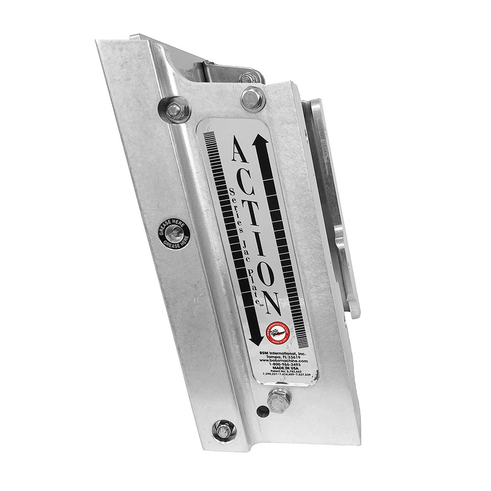 Bob's Machine 6" Setback Action Series Hydraulic Jack Plate - Silver [100-106010-NOPC-NOSPN-NG]