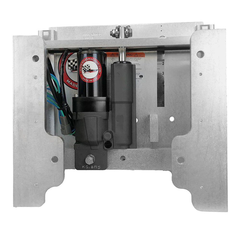 Bob's Machine 8" Setback Action Series Hydraulic Jack Plate - Silver [100-108001-NOPC-NOSPN-NG]