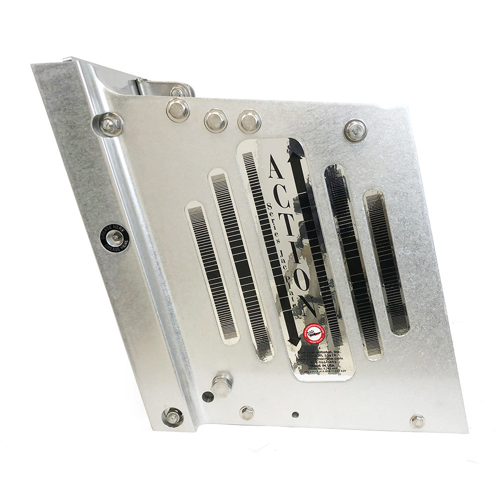 Bob's Machine 2" Setback Action Series Hydraulic Jack Plate - Silver [100-112112-NOPC-NOSPN-NG]